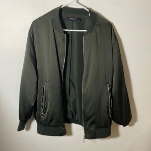 green zara jacket